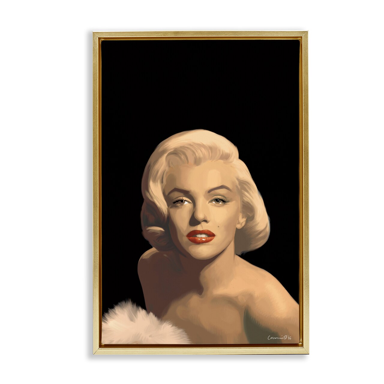 Stupell Industries Classic Beauty in Black Floating Frame By Jadei Graphics
